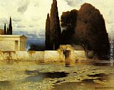 Ferdinand Keller A Classical Landscape painting
